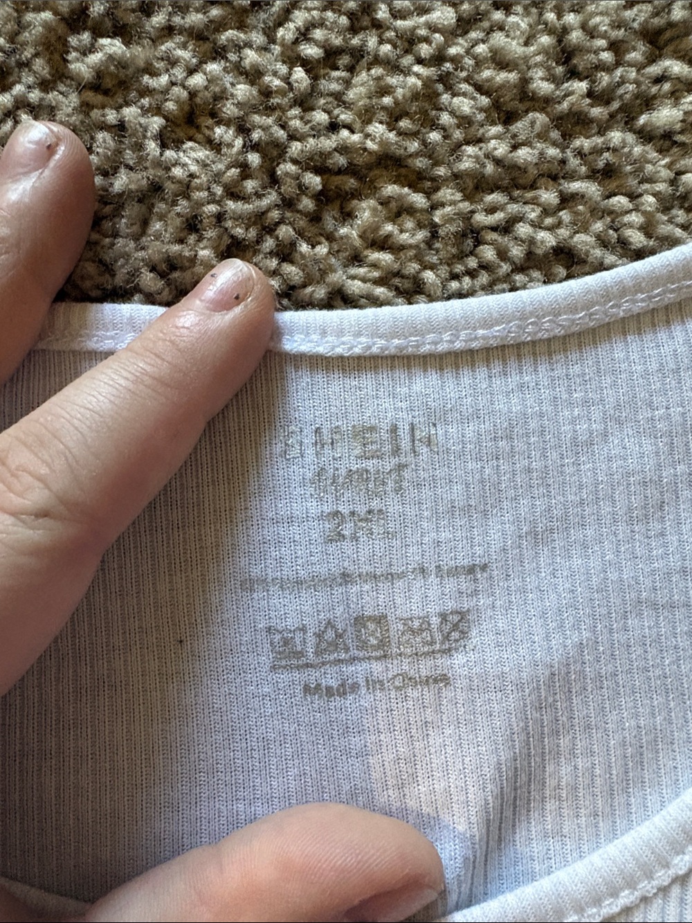 Gildan White Ribbed Tank with Red Rodeo Slogan - Picture 2 of 2
